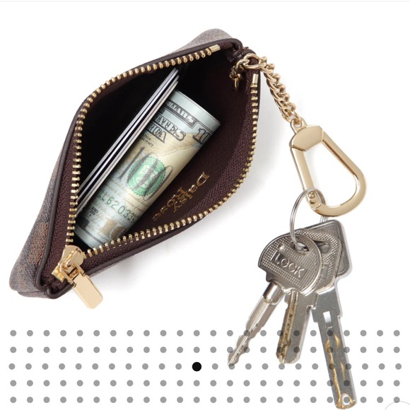 Checkered Wallet Keychain - Picture 3 of 8